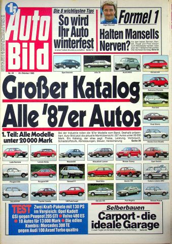 Deckblatt Auto Bild (43/1986)